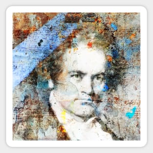 Beethoven Composer Musician Portrait Sticker